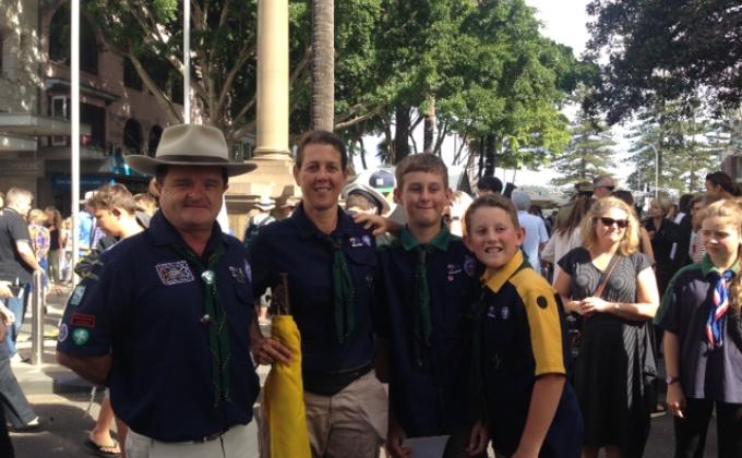 ANZAC Day March at the Manly Corso