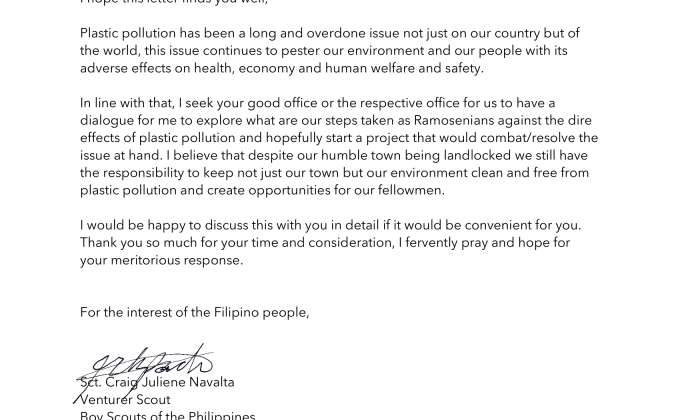 Philippine Effort to end Plastic Pollution