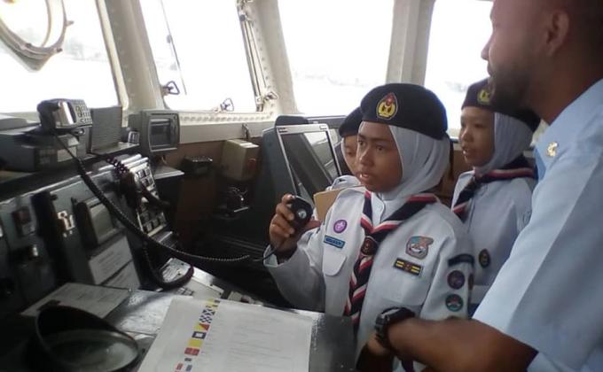 APMM Kongsi Ilmu Maritim kepada Pengakap Laut Labuan
