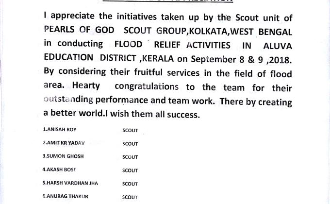 Flood relief service in kerala
