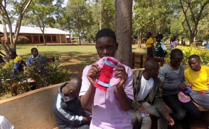 REUSABLE SANITARY TOWELS AND MENSTRAUL HYGIENE EDUCATION BY SCOUTS 