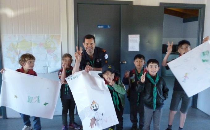 Joeys and Cubs in Canberra learn about Messengers of Peace