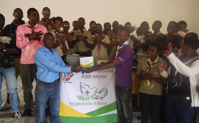 Formation sur Messagers de la Paix, dans la Région Scoute KIRUNDO/BURUNDI