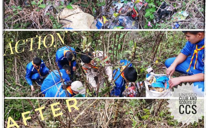 Plastic band and waste awareness 