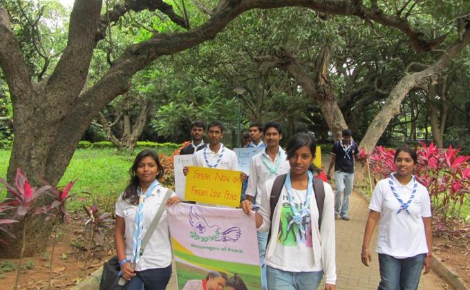 Peace March on the event of International Peace Day 2014