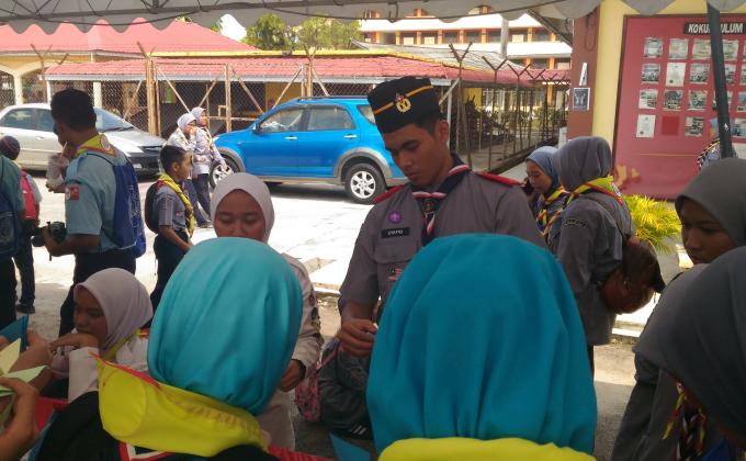 Penjaga Pameran di Southern International Scout Fiesta