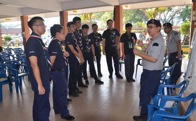 Semaphore Flag Signals Teaching in Woodbadge Training Course Part 1 at SK Seri Murni