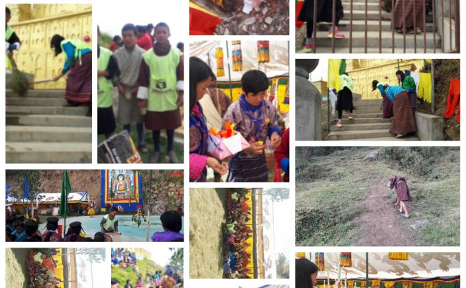 Rendering waste management service during local festival 