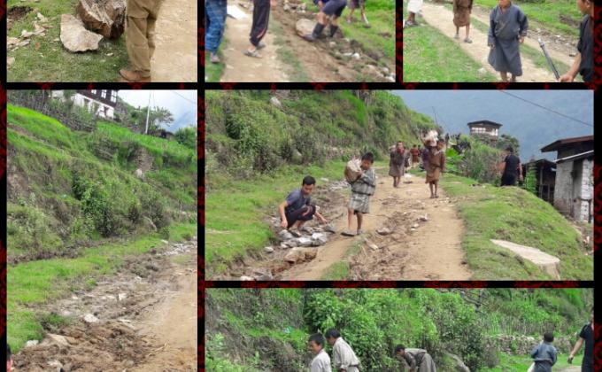 COMMUNITY SERVICE/ maintenace of farm road  