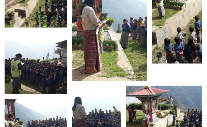  awareness on international day of girlchild and woman and child help line.