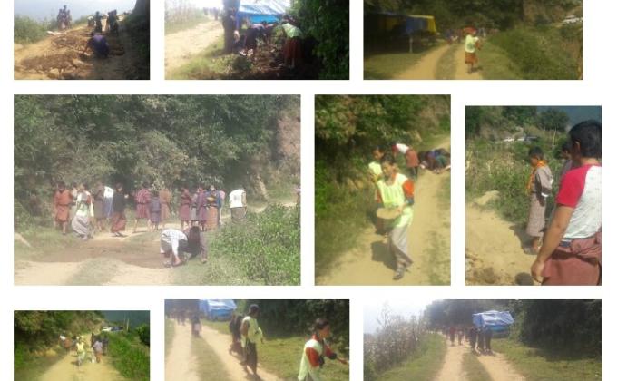 social work to maintain farm road