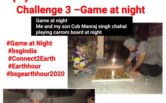 Game at night
