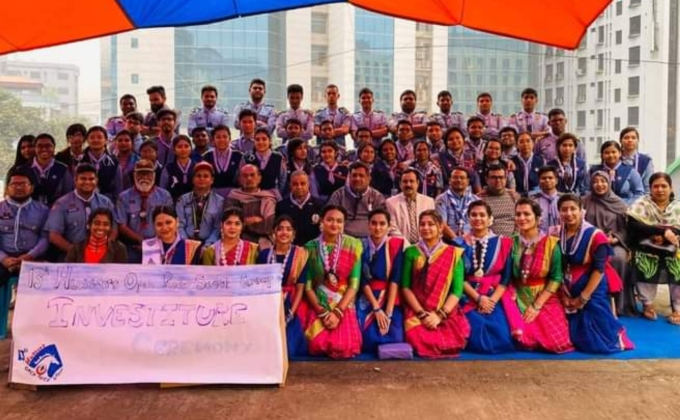 Investiture Ceremony of 13th Hussars Open Rover Scout Group