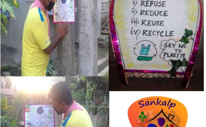 SANKALP - Scout creating awareness about COVID-19