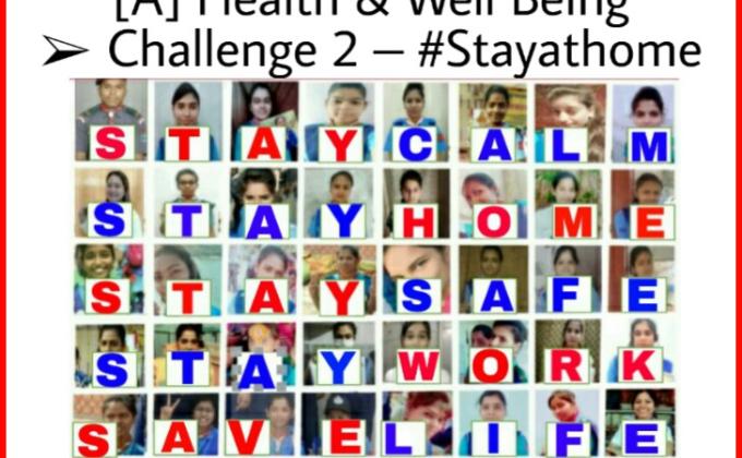 Project - SANKALP To Create A Better Tomorrow
#Group (A)
[A] Health & Well Being
➢ Challenge 2 – #Stayathome