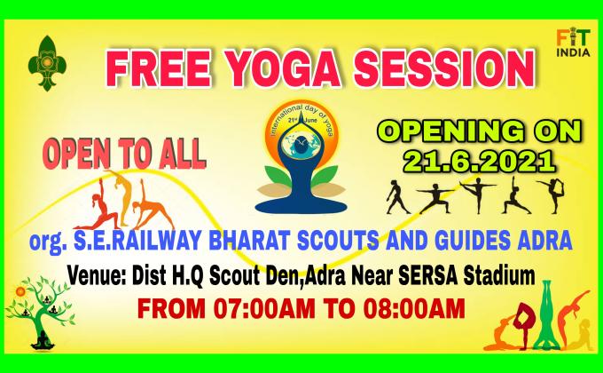 S.E.RLY BSG ADRA OBSERVED 7th INTERNATIONAL DAY OF YOGA ON 21st JUNE 2021