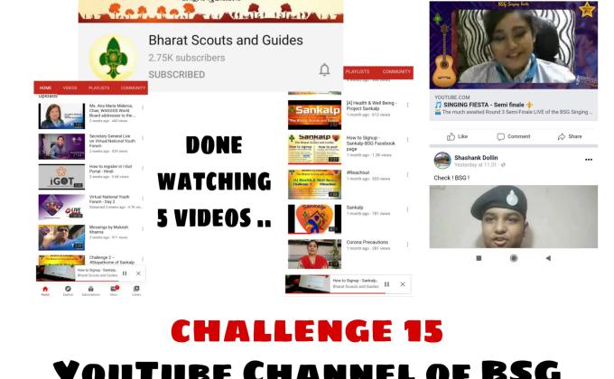 Project Udaan || Challenge 15 || YouTube channel of BSG