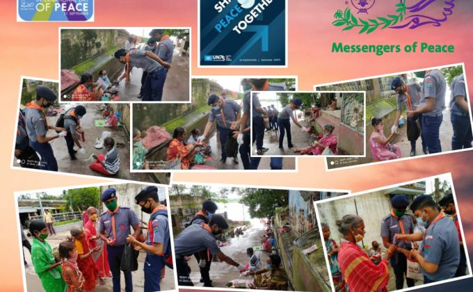 SOAPS & MASKS DISTRIBUTION TO THE NEEDY PEOPLE