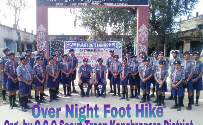 OVER NIGHT FOOT HIKE OF O.C.G SCOUT TROOP