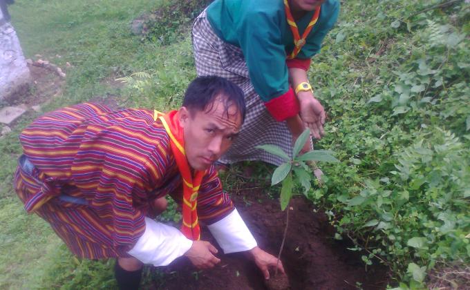 Social Forestry Day, Bhutan Scout Association