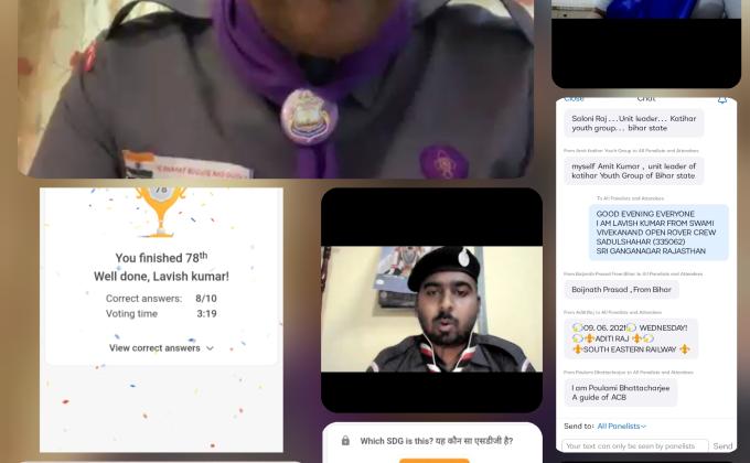 Webinar on SDG's Day 3rd