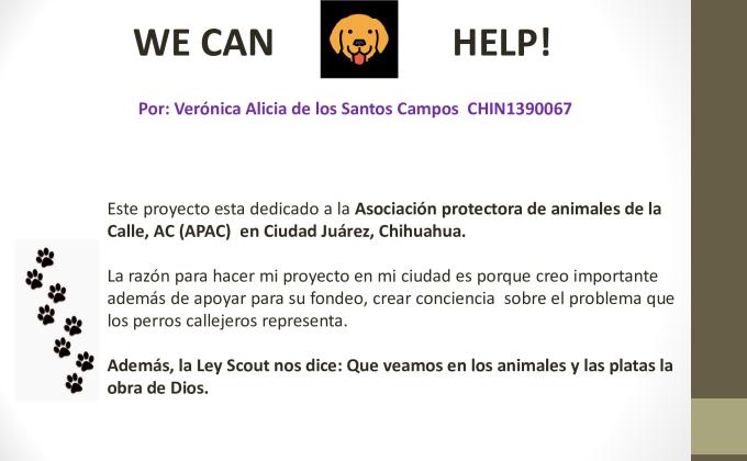 Nosotros podemos ayudar (We can help)