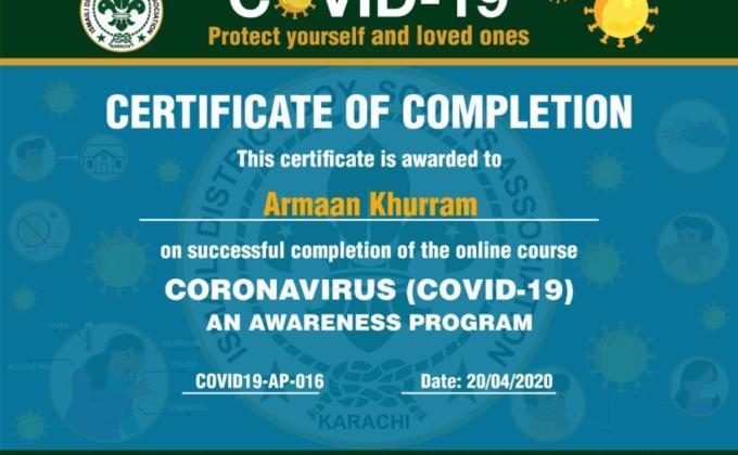 Protection from Coronavirus