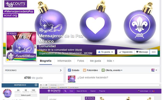 Colaboración en Redes Sociales, Mensajeros de la Paz México