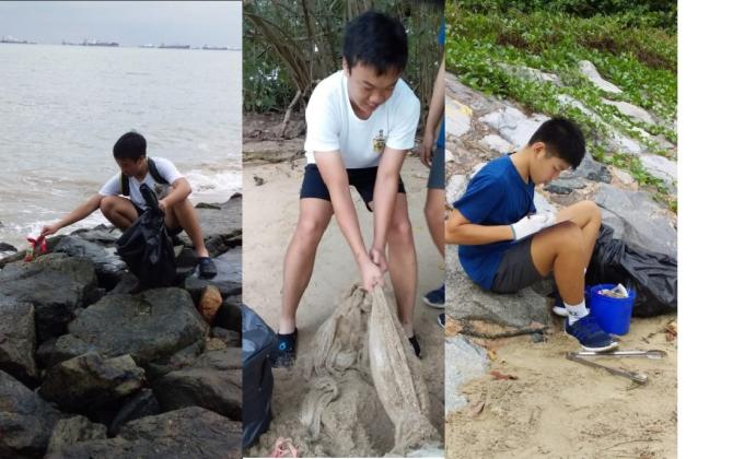 Cleaning up marine litter from Singapore shores