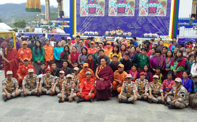 Duty at Memorial Chorten 