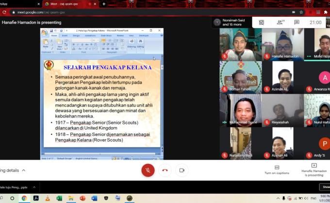 Webinar Pengenalan kepada Sandakan Rovers