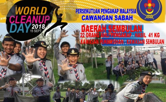 Pengakap Sabah sahut cabaran World Cleanup Day 2018