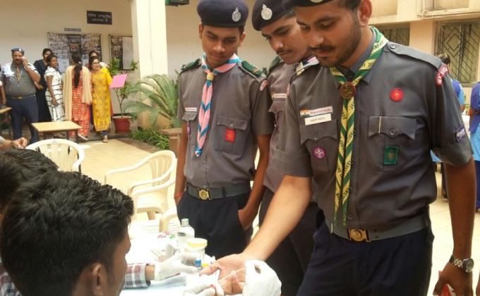Service at Blood Donation Camp