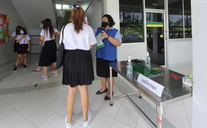 การปฏิบัติหน้าที่จุดคัดกรอง “ไวรัส Covid-19 “