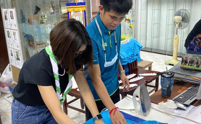 บำเพ็ญประโยชน์  สกรีนเสื้อรุ่นนักเรียน ป. 6