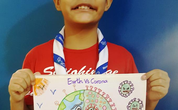 SGD 3 - Good Health and Wellbeing - A Poster Making activity to spread awareness about STAY HOME & STAY SAFE