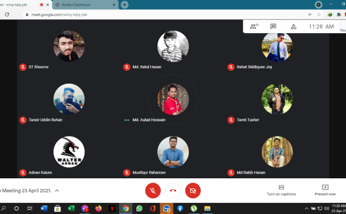 নিয়মিত ক্রু মিটিং ২৩ এপ্রিল ২০২১.