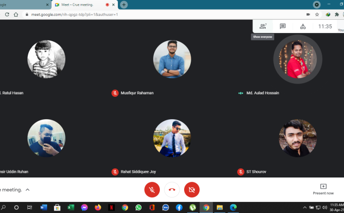 নিয়মিত ক্রু মিটিং ৩০ এপ্রিল ২০২১