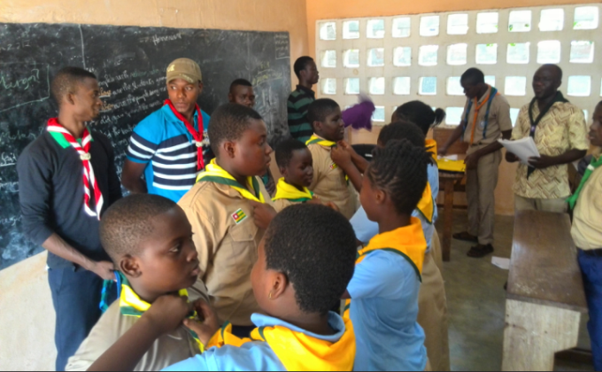 passage de la meute vers la troupe de 4 louveteaux. formation MOP