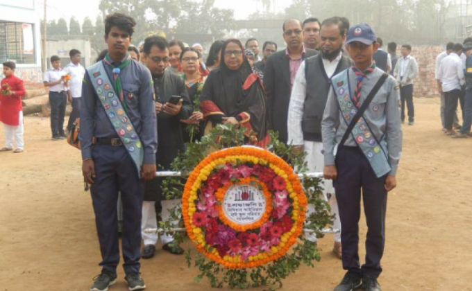 ভাষা শহীদদের প্রতি শ্রদ্ধাঞ্জলি 