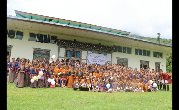 Investiture Ceremony for Scouts of Sherubling and Bjeezam Schools, Trongsa District