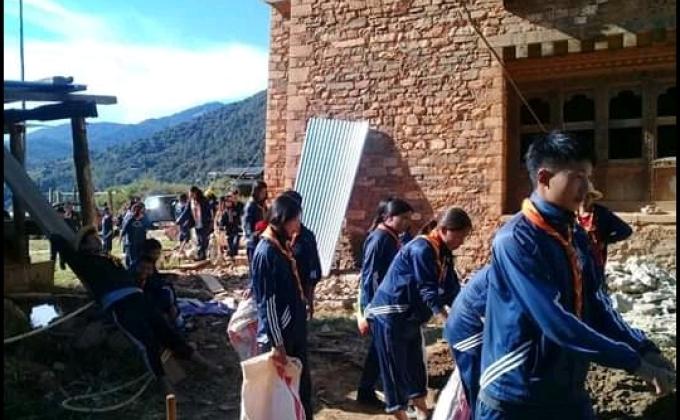 Volunteer at chetokha lhakhang 
