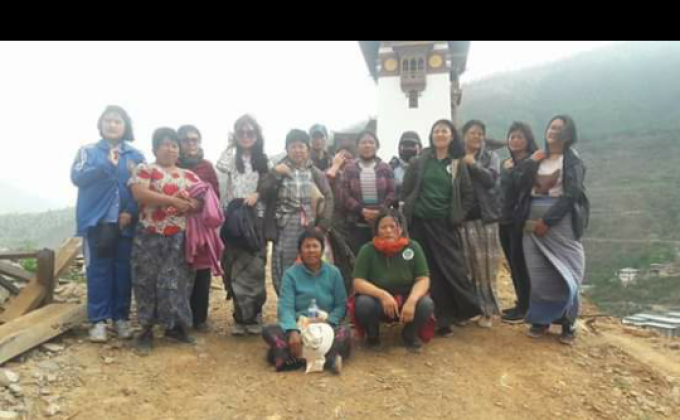 volunteer at dzong construction 