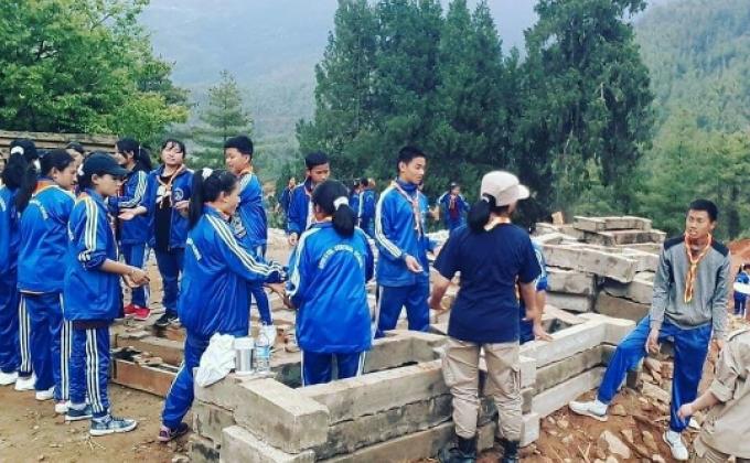Drugyel Dzong Construction