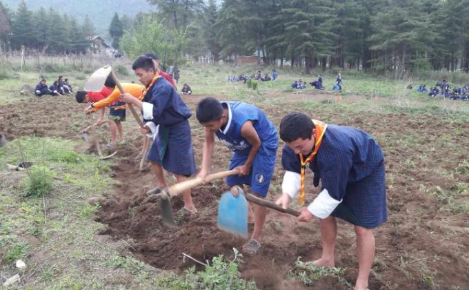 school agriculture work