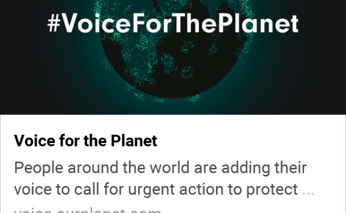 ranger Anjali thakur is present a voice for planet 