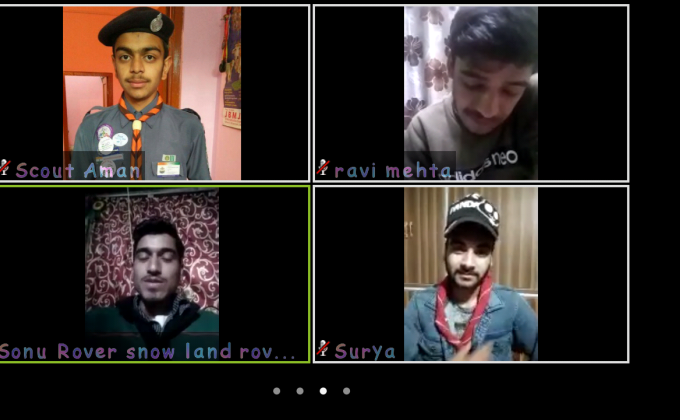 Virtual Crew meeting with rover mates