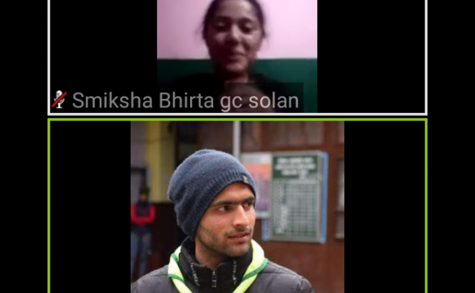 virtual meeting by govt college solan