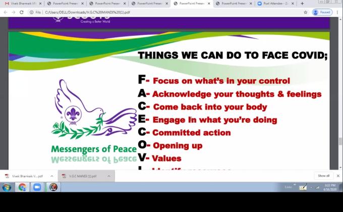   Virtual meeting 16 April to 20,(Digital campaign)