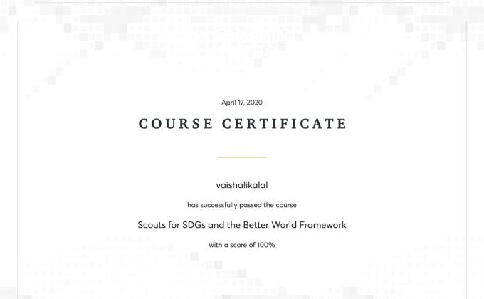 SDG E-Learning Cousre Project Sankalp